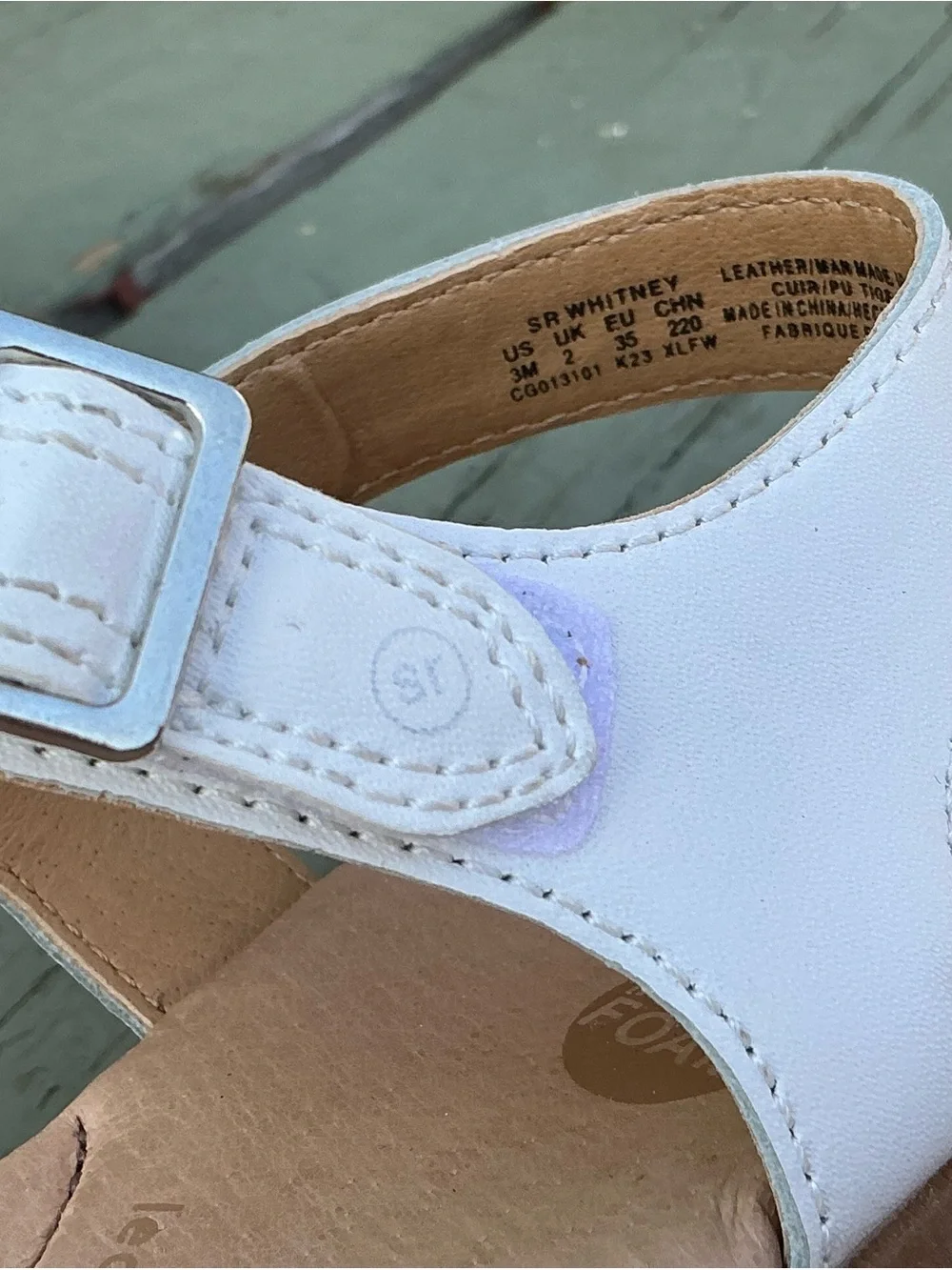Stride Rite White Knotted Strap Kids Sandals